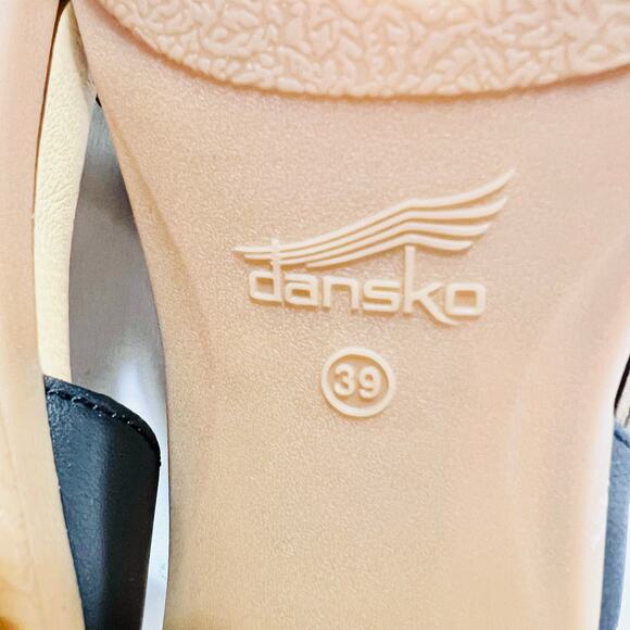 Dansko Tessie Napa Multi-Strap Sandal Black Women 8.5 EU 39 New with Box - Picture 7 of 10